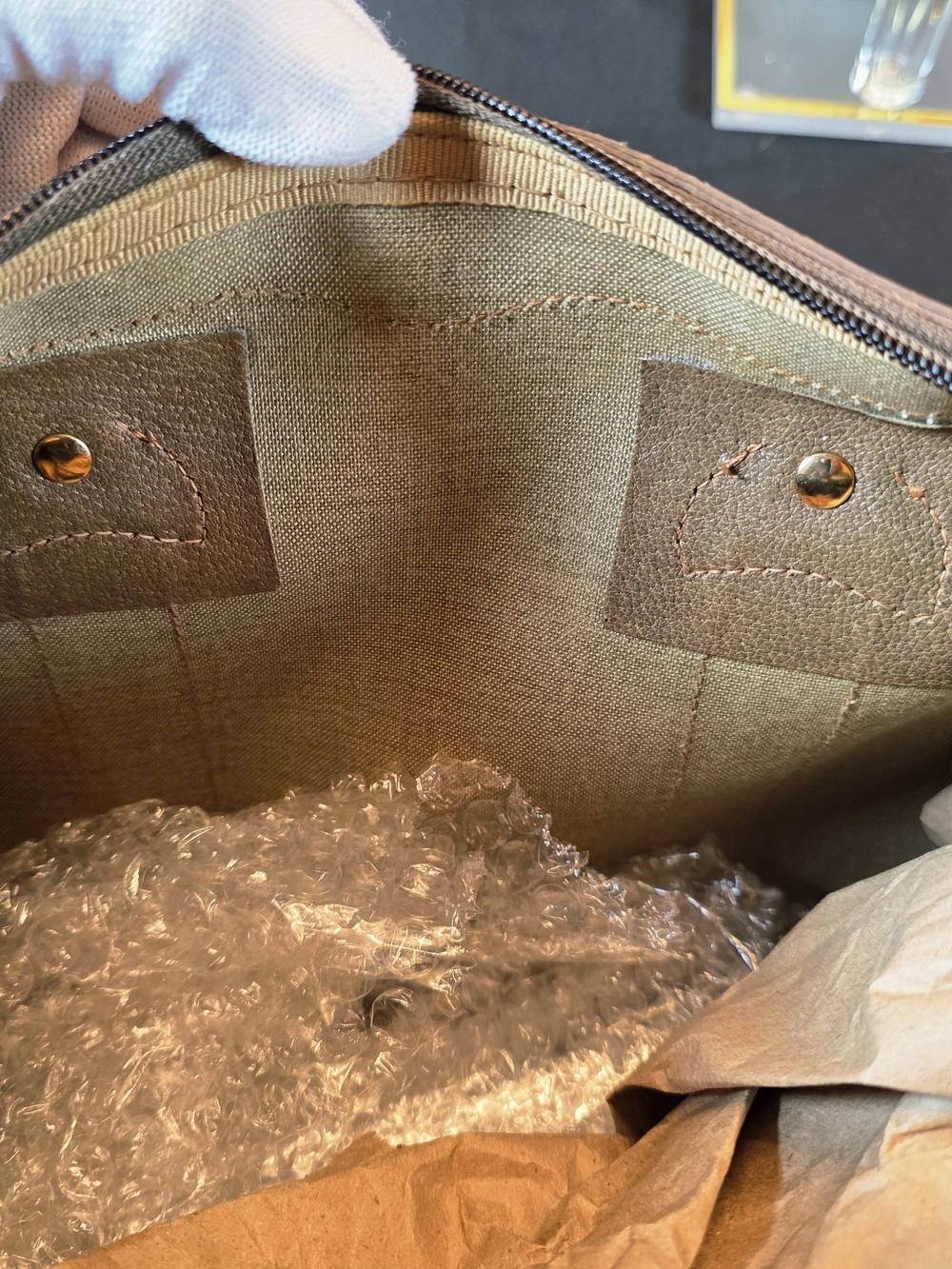 Vintage Italian Gucci Signature GG Canvas Boston Speedy Style. Comes w COA - Picture 11 of 16